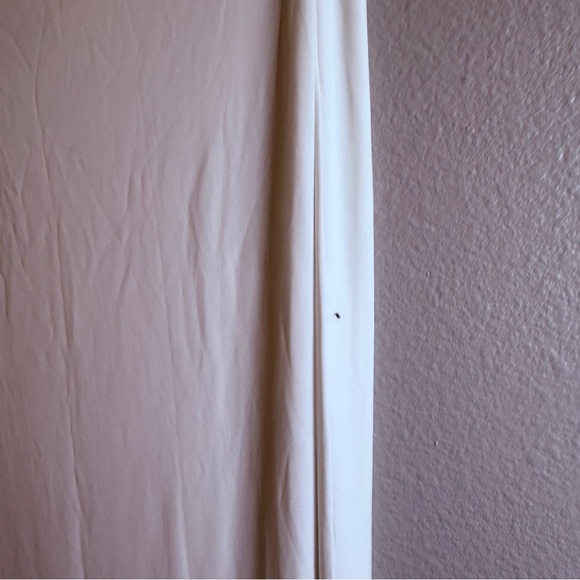 Naked Wardrobe Dress Size XL White Maxi Long Ring Detail Sleeveless Strapless - Picture 4 of 6